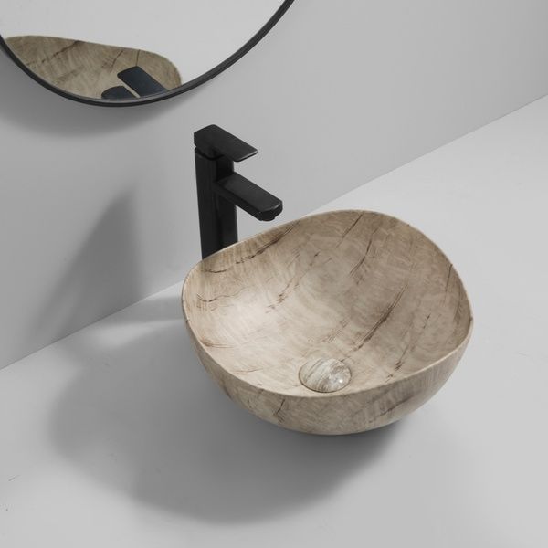 купить Раковина накладна MIXXUS PREMIUM WAVE-0103 MARBLE 380х380х170mm (MP6532) фото