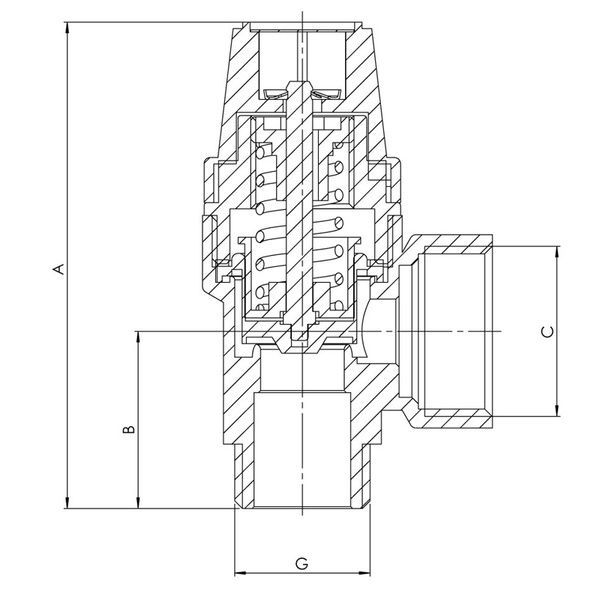 купити Клапан запобіжний ВЗ 1/2"х3/4" KOER KR.1261 (3 бар) (KR3107) фото