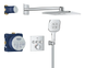 Душова система прихованого монтажу на 3 виходи з термостатом Grohe Grohtherm SmartControl (34864000) 34864000 фото 1