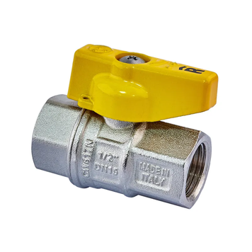купить Кран кульовий ГАЗ, Roho R211-050G - 1/2" ВВ ручка "метелик" жовта Roho R111-050G - 1/2" ВЗ (RO0242) фото