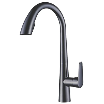 купить Змішувач для кухні MIXXUS PREMIUM WARTA 014 GRAPHITE з висувним виливом (Колір графіт) (MI6957) фото