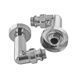 Комплект кранів рушникосушарки кутовий M1/2''xM1/2'' запірний хромований KOER KR.SET.550 (KR5840) KR5840 фото 5