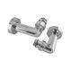 Комплект кранів рушникосушарки кутовий M1/2''xM1/2'' запірний хромований KOER KR.SET.550 (KR5840) KR5840 фото 2
