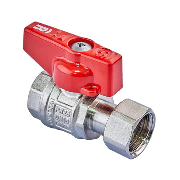 купить Кран кульовий Roho R115-050 -1/2"х1/2" ВВ прямий Н/Г, ручка "метелик" червона (RO0231) фото
