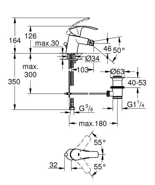 купити Змішувач для біде Grohe Eurosmart (32929002) фото
