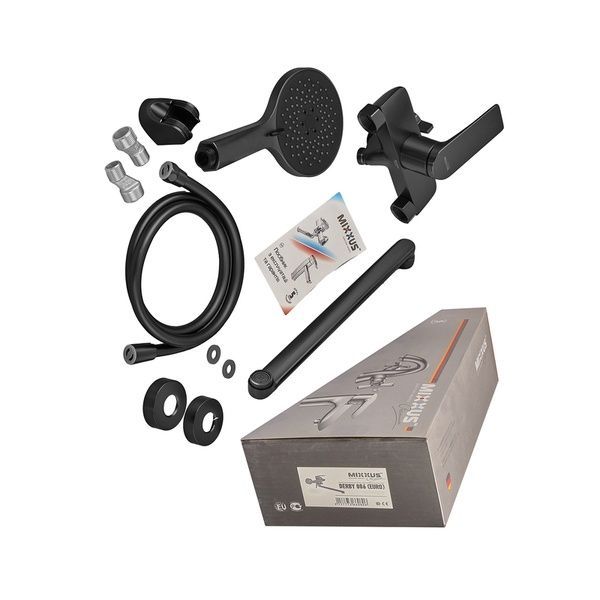 купити Змішувач для ванни Mixxus Premium DERBY 006 (EURO) BLACK (MI6602) фото