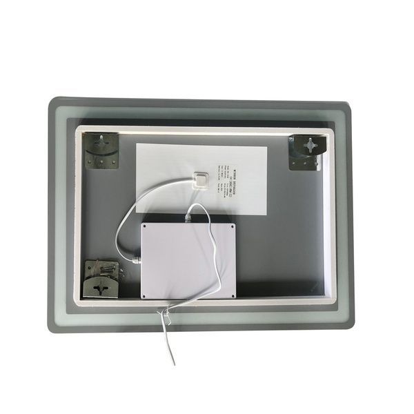 купить Дзеркало ZERIX MIRRA MR05-80x60-REVERSE з LED Touch, Anti-fog, димером, рег. яскравості (ZX6056) фото