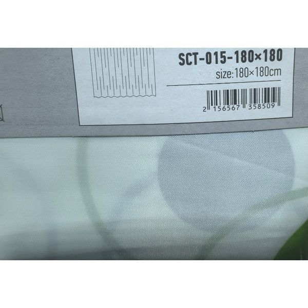 купить Шторка для ванной MIXXUS SCT-015-180x180 из полиэстера (Узор "Круги") (AC3585) фото