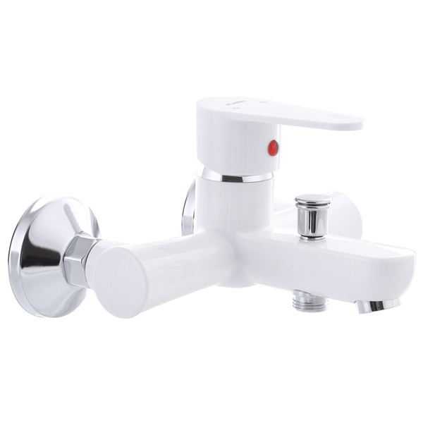 Змішувач для ванни PLAMIX VEGA-009 Білий (без шланга і лійки) (PM0573) PM0573 фото