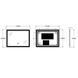 Дзеркало ZERIX MIRRA MR05-80x60-REVERSE з LED Touch, Anti-fog, димером, рег. яскравості (ZX6056) ZX6056 фото 4