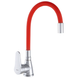 Смеситель для кухни Zerix SOP7 146 с красным гибким изливом (ZX2659) ZX2659 фото 1