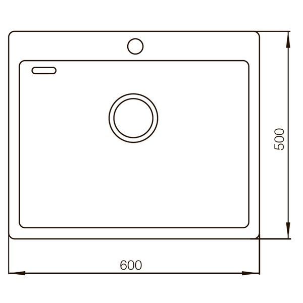 купити Мийка MIXXUS MX6050-185x1.0-SATIN (Колір нерж) (MX0657) фото