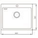 Мийка MIXXUS MX6050-185x1.0-SATIN (Колір нерж) (MX0657) MX0657 фото 3