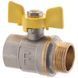 Кран шаровый FERRO PL 3/4" ГШБ газ art. 607 (латунный шар) (FE0561) FE0561 фото 2