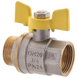 Кран шаровый FERRO PL 3/4" ГШБ газ art. 607 (латунный шар) (FE0561) FE0561 фото 1