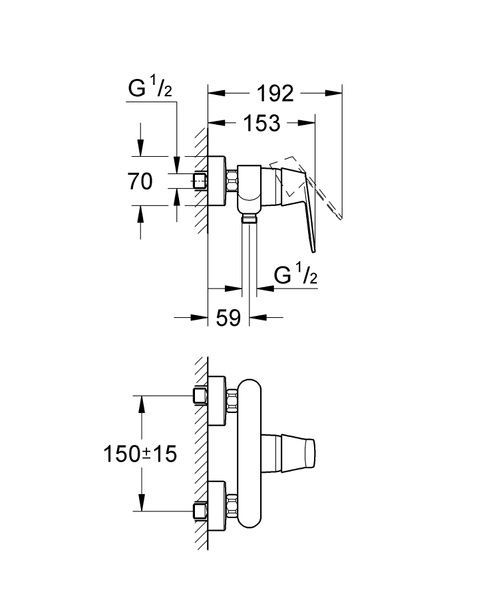 купити Змішувач для душу Grohe Eurosmart Cosmopolitan (32837000) фото