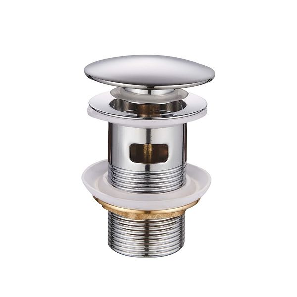 Донный клапан для умывальника с переливом Mixxus POP-UP-03 1 1/4'' (кнопка) (MI6135) MI6135 фото