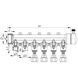 Розподільний колектор опалення 6-way з фітингом (40x20) PPR Koer K0194.PRO (KP2559) KP2559 фото 3