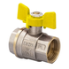 Кран кульовий FERRO PL 3/4" ГГМ газ art. 602 (латуна куля) (FE0560) FE0560 фото 1