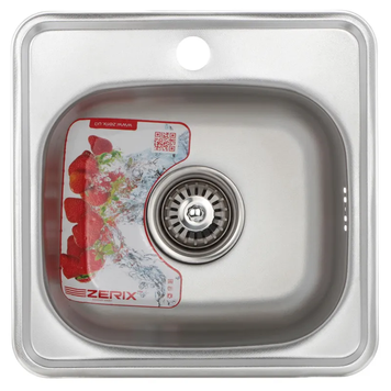 купить Мойка кухонная Zerix Z3838-06-160D (decor) (ZM0556) фото