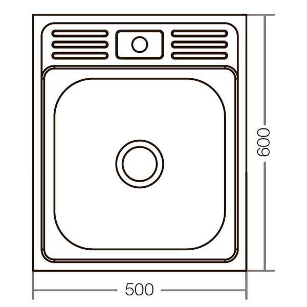 Кухонная мойка накладная ZerixZ5060-04-160E (Satin) (ZX1610) ZX1610 фото
