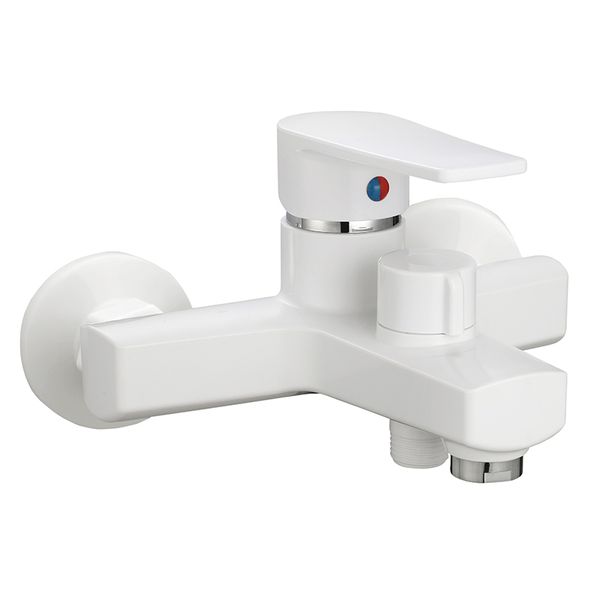 Змішувач для ванни Plamix Leo-009 Euro White (без шланга та лійки) (PM0633) PM0633 фото