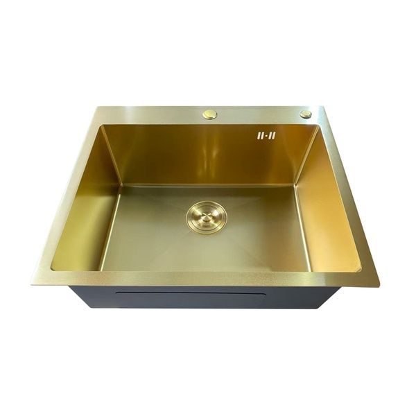 купити Мийка з нерж. сталі MIXXUS MH6050 MICRO DECOR BRUSHED GOLD (3.0/0.8) (колір матове золото) (MI8222) фото