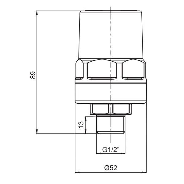 купить Амортизатор гидроударов Roho R1250-050 - 1/2" Н, PN50 (RO0142) фото