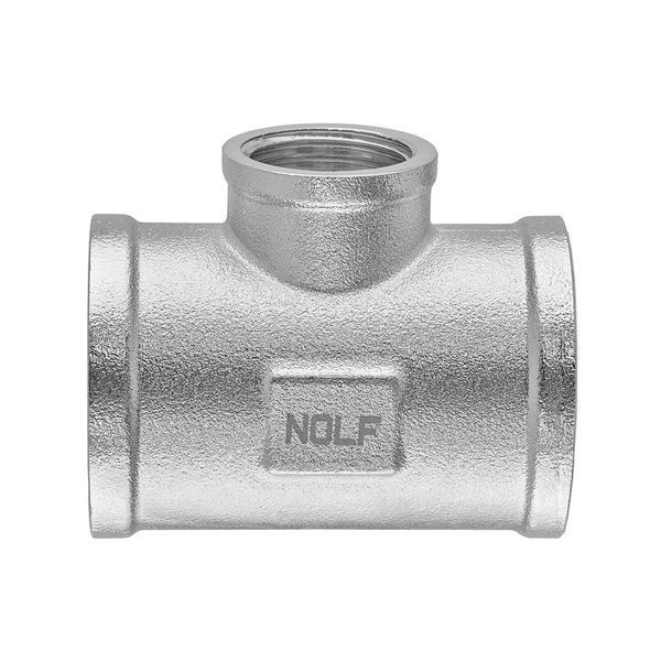 купить Тройник редукционный никелированный NOLF NFC.T100610F-N-1"Fх1/2"Fх1"F (NF3095) фото
