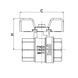 Кран кульовий Roho R100-050B - 1/2" (RO0101) RO0101 фото 2