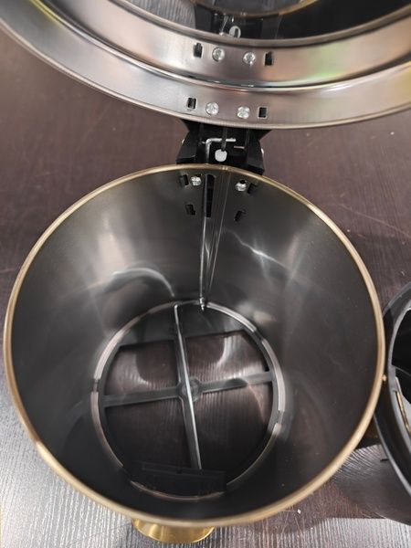 купить Відро для сміття з плавним закриттям кругле MIXXUS ELLIPSE-TC0205 BRUSHED GOLD 5л (колір матове золото) (MI8400) фото