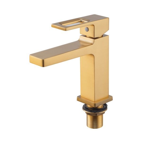 купити Змішувач для умивальника Haiba KANT 001 BRUSHED GOLD (HB9605) фото