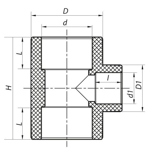 купити Трійник редукційний 63x40x63 PPR Koer K0054.PRO (KP0063) фото