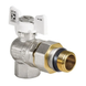 Кран з американкою 1/2" "антіпротечка"(Koer KR.228.W-Gi) кутовий білий (KR0195) KR0195 фото 1