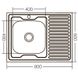 Кухонна мийка накладна ZERIXZ8060L-06-160E (satin) (ZX1616) ZX1616 фото 3