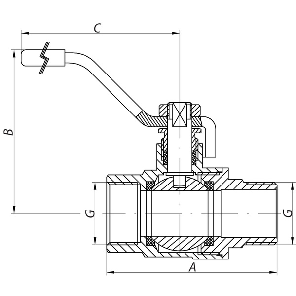 Кран шаровый Waterpro 2" ГШР (WP0144) WP0144 фото