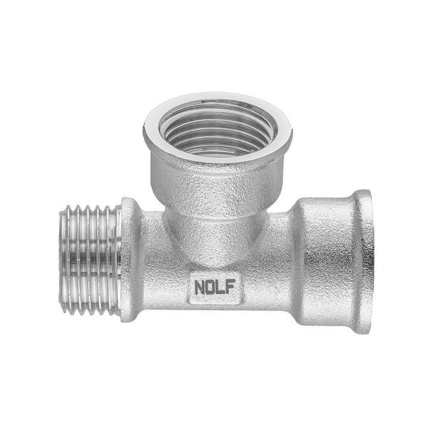 купить Тройник никелированный NOLF NFC.T06FFM-N-1/2"FFM (NF3097) фото