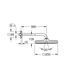 Верхній душ з настінним кронштейном Grohe Tempesta Cube (26687000) 26687000 фото 2
