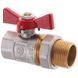 Кран с американкой 3/4" прямой Waterpro красный (WP0152) WP0152 фото 2