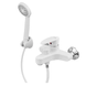 Змішувач для ванни Plamix CEZAR-009 EURO SET White, зі шлангом, лійкою та кронштейном (PM0692) PM0692 фото 6