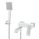 Смеситель для ванны с коротким изливом KOER KB-41007-04 (Цвет хром+белый) (KR5157) KR5157 фото 2