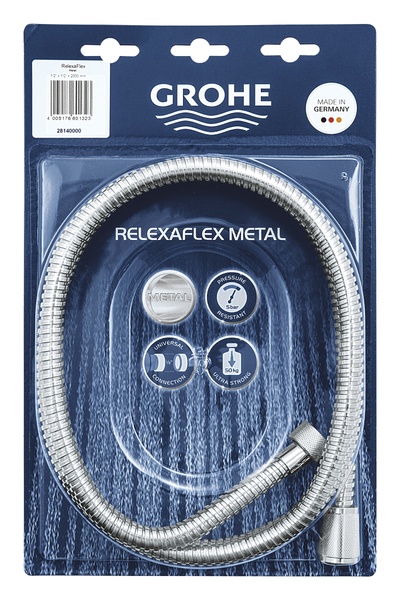 Душовий шланг 2000 Grohe Relexaflex Metal (28140000) 28140000 фото