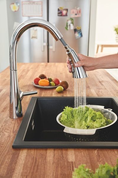 купити Змішувач для кухні з висувним виливом Grohe Zedra (32294002) фото