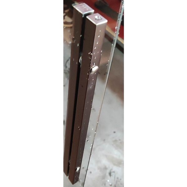 купити Шторки скляні на ванну розсувні KOER SR BS06-120x150-TR-07 прозоре скло EASY CLEAN 6мм графіт (KR5947) фото