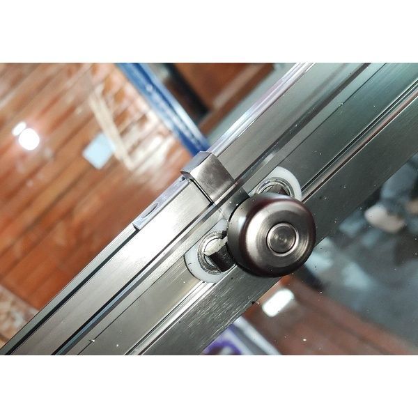 купити Шторки скляні на ванну розсувні KOER SR BS06-120x150-TR-07 прозоре скло EASY CLEAN 6мм графіт (KR5947) фото