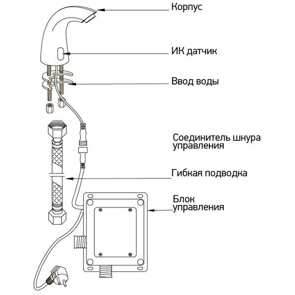 купити Монокран на одну воду сенсорний Mixxus Premium TIMO 001 (MI2837) фото