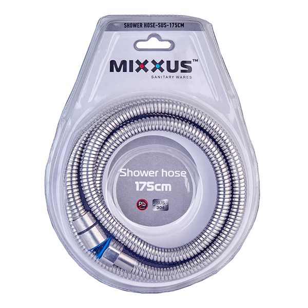 Шланг для душу Mixxus Shower hose-SUS-175cm із нерж. сталі SUS304 (MI6054) MI6054 фото