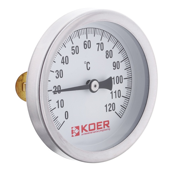 Термометр накладної з пружиною KOER KT.672A D = 63мм (KR2897) KR2897 фото