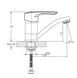 Смеситель для умывальника HAIBA HANSBERG 555-15CM NUT (Цвет хром) (HB0215) HB0215 фото 6