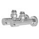 Комплект кранів рушникосушарки кутовий M1/2''xM1/2'' подовжений хромований KOER KR.SET.533 (KR5842) KR5842 фото 1
